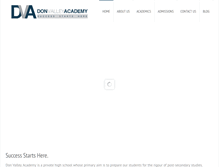 Tablet Screenshot of donvalleyacademy.com